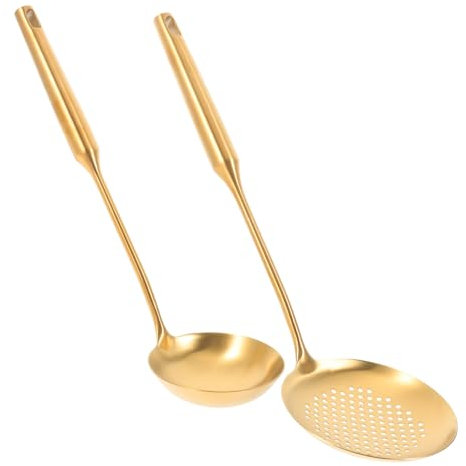 ABOOFAN 2stücke Küchenlöffel Mit Schlitzlöffeln Und Servierlöffeln Als Besteck Für Kochen Und Servieren