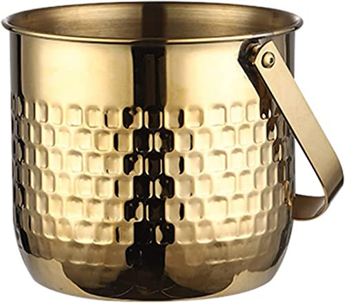 Ice Bucket, Double Walled Stainless Steel Insulated Ice Buckets, Including Ice Tongs and Lid, Comfortable Handle, Great fr Luxury Wine Cooler, Parties -1.5L/1.5L/1L(Silver,Gold,Rose Gold)