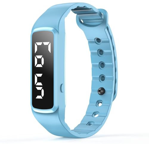 Digital Kinderuhr Armbanduhr Kinder Digitaluhr Fitnessarmband Schrittzähler Kinder Junge Mädchen Fitnessuhr ohne App und Handy Schlaftracker Wecker Fitness Tracker Kinder Uhr Wasserdicht Kalorien
