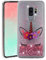 SIYOPINPFY Compatible With Samsung Galaxy S9+ Plus Case, Cute Animal Shell Sparkly Flowing Liquid Quicksand Cover Drop Protection Bumper Phone Case for Samsung Galaxy S9+ Plus, Wink Unicorn XYA