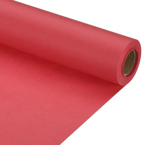 PATIKIL Geschenkpapier, 29.6cm x 10m 70 GSM Geschenkpapier Rolle Geschenkpapier Einfarbig Packpapier Wrapping Paper für Poster Pinnwand Geschenkverpackung, Rot