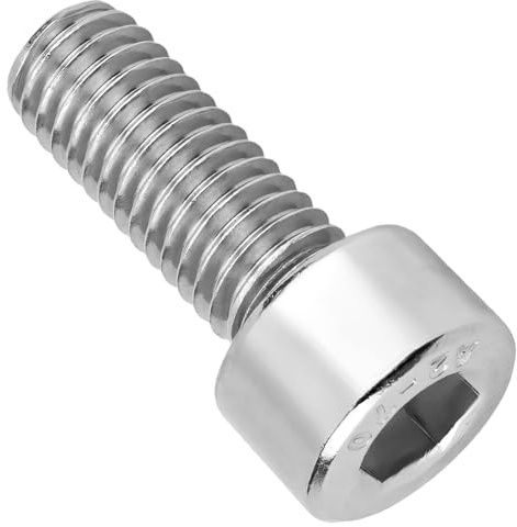 PRIOstahl Zylinderschrauben mit Innensechskant Vollgewindeschrauben Sechskantschrauben - 50 Stück Größe: M12 x 25mm DIN912 IS04762-A2-70 Schrauben für Maschinenbau Möbelbau Rostfrei aus Edelstahl V2A