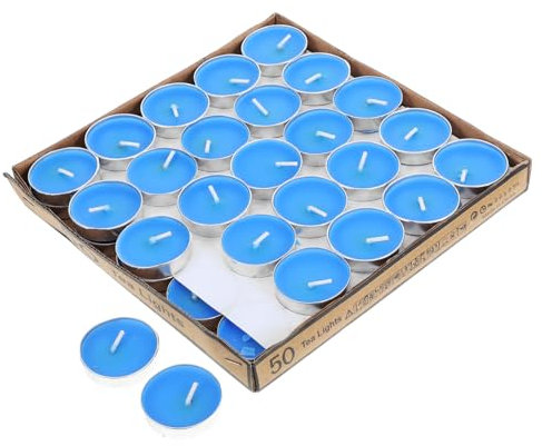 HOMOCONO 50pièces Bougies Vrac Mini Rondes Bougies Chauffe-plat Pour Décoration De Mariage Demande Mariage Centre De Table Romantique Et Décoration Intérieur