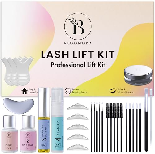 Kit Rehaussement de cils, Rehaussement Cils Durée de 6-8 semaines, 15 Applications, pour débutant/professionnel, Sûr et Efficace - LK2