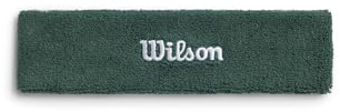Wilson Terry Logo Fascia Per Capelli, Con Tecnologia Traspirante, Resistente Al Sudore, Realizzata In Tessuto Ad Asciugatura Rapida, Colore: Verde Campo, Taglia: Unica