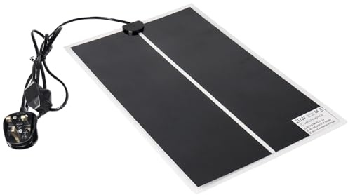 TUAKIMCE Reptile Heating Mat, 20W Reptile Heating Pad with Temperature Adjustment for Turtle Snakes Lizard Gecko Hermit Crab Turtle Amphibians, Removable Terrarium Heat Mats (42 x 28 cm)