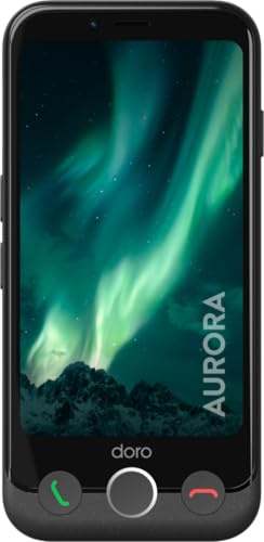 Doro Aurora A10 Protect Pack - Senior Smartphone – Easy to Use – Assistance Button with GPS Location – Hearing Aid Compatible – USB Cable - TPU Cover - Screen protector – Graphite