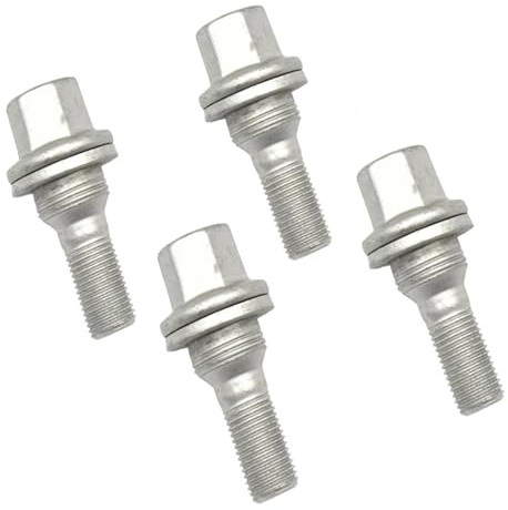 Boulons antivol de roue for Peugeot 208 2012-2018, M12x1,25, 4 écrous et vis en acier