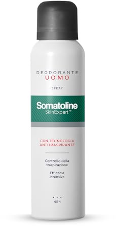 Somatoline SkinExpert Deodorante Uomo - Antitraspirante Spray 150 ml | Spray Antitraspirante Ascelle Uomo - Controllo Della Traspirazione 48h - Anti-Macchia - Legno Di Cedro
