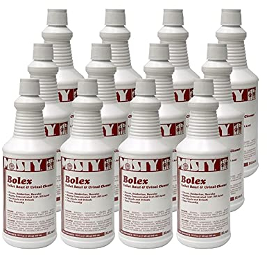 MISTY Bolex Toilet Bowl Cleaner - 32 Ounce (Case of 12) 1038799 - Concentrated Formula, Great for Urinals