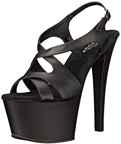 Pleaser Sky-330, Sandalias con Plataforma Mujer, Negro, 41 EU