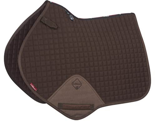 LeMieux Pro Sport Close-Contact-Schabracke, quadratisch gesteppt (D-Ring-Schlaufe) M braun