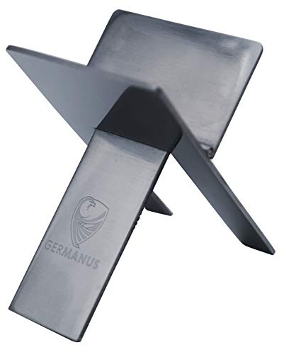 GERMANUS Zigarrenablage Groß Zigarrenbank, Stahl, Silber