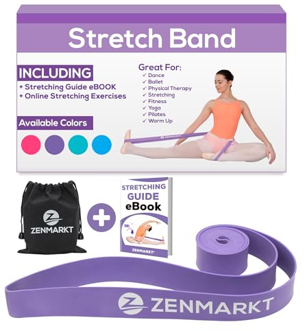 Zenmarkt Ballett-Stretchbänder für Flexibilität und Kraft – Stretchbänder, die bei jedem Wettkampf als Tanzausrüstung unverzichtbar sind – geeignet für Gymnastik, Cheerleading und Pilates-Training