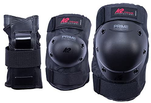 K2 Skates Unisex Inline Skates K2 Prime PAD Set, Black - red, 30E1412.1.1.XL