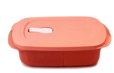 Tupperware Mikrowelle CrystalWave 1 L lachs mit Abtrennung Mikro Micro Crystal Wave Plus Fix