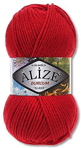Alize 100 g Burcum Klasik Wolle (Rot (106))