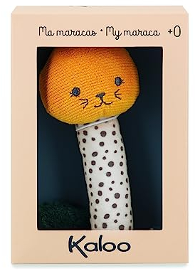 KALOO - Stimuli - Meine weichen Maracas - Rassel - Musikspielzeug - Babyspielzeug Greiffähigkeit und Hand-Augen-Koordination - 14 cm - ab Geburt, K971603