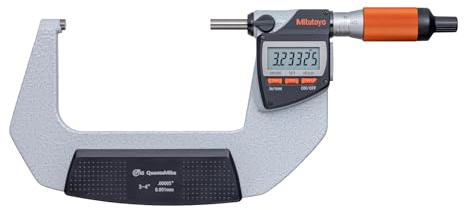 Mitutoyo 293-183-40 ABS Digital-Mikrometer MD-E4, 3-4 in / 75-100 mm | .00005 in / 0,001 mm, bidirektionale Daten, IP65
