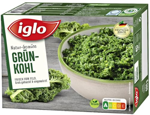 Iglo Grünkohl grob gehackt 600 Gramm [Frischegarantie]