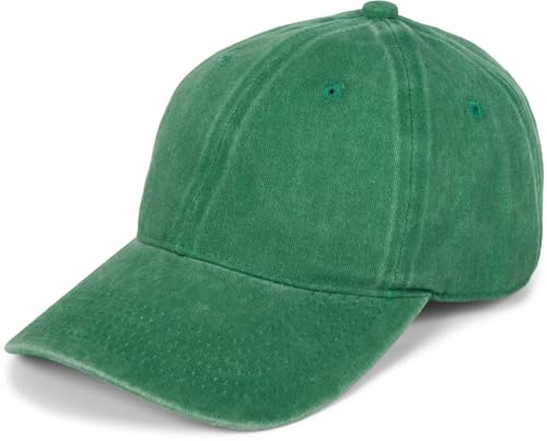 styleBREAKER Unisex Baseball Cap Vintage Baumwolle | Washed Look. Metallschnalle stufenlos verstellbar, Kopfumfang 54-59 cm, 7 cm gebogener Schirm, Schweißband & Luftlöcher.