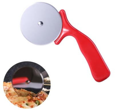 ABOOFAN Tijera Pizza De Acero Inoxidable Cortador Pizza Tijeras Ruedas De Cortador De Rodillo De