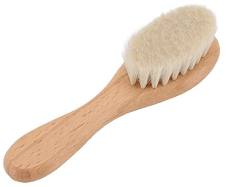 Babybürste, Holz, Babyhaarbürste, für Neugeborene, Kleinkinder und Babys