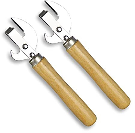 Abrelatas Mango de madera Abrelatas Abrebotellas de cerveza multifuncional Abrelatas Abrelatas Portátil Ergonómico