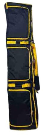 JISADER Snowboardhülle Skitasche mit Rollen Skiausrüstungstasche Snowboardtasche für Wintersport Skifahren, Schwarz Gelb