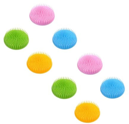 Ipetboom 8stücke Praktisches Wasch Und Massagekämme Für Kopfhautpflege Ergonomische Tragbare Kämme Verschiedenen Farben Für Erwachsene Haarreinigung Und Massage