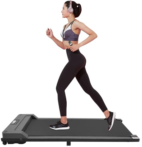BJTDLLX Laufband 3.0HP Walking Pad für Zuhause, Elektrische Unter-Tisch Mit LED Display und Fernbedienung, Mini Schreibtisch, 100kg Tragfähigkeit