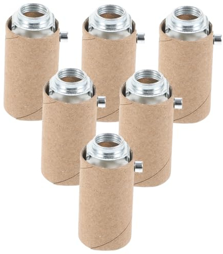 HOLIDYOYO 6pezzi Base Per Lampada Portalampada Ricambio Per Candelabri e Candele Sostituzione Per Portalampada