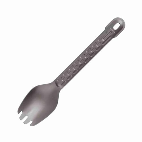 Spoon, Lightweight, Long Handle Dinner Spork with Nonslip Handle, 6.8in, 0.4oz, for Camping, Picnic, Backpacking, Portable, and Reliable (Spork)