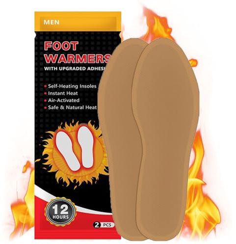 Beheizbare Sohlen, 4 Paar Wärmesohlen für Schuhe, Sohlenwärmer Klebend, Sofort Einsatzbereit für 8 Stunden Warme Füße,Luftaktivierte Beheizbare Einlegesohlen,für Kalte Tage Mittel 40-44