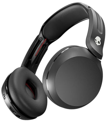 Skullcandy Icon 180 Wireless On-Ear Bluetooth Headphones, Up to 50 Hours Battery, Lightweight and Travel Ready, Secure Fit, Sweat and Water Resistant, Microphone iPhone Android - True Black