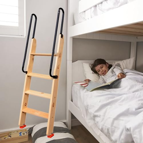 Échelle de lit superposé à 4 et 5 marches avec poignée pour loft et camping-car, échelle d'escalade universelle peu encombrante, facile à installer