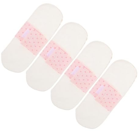 FRCOLOR Waschbare Periodenbinden Wasserfest und Schutz vor Auslaufen aus Weicher Baumwolle 4 Stück Atmungsaktive Wiederverwendbare Slipeinlagen für Frauen für Schwangerschaft