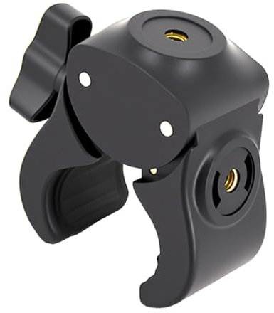 Soporte de abrazadera doble de rosca de 1/4 para sujeción universal de 13 a 47 mm, accesorio para trípodes de teléfono, cámara, estudio fotográfico