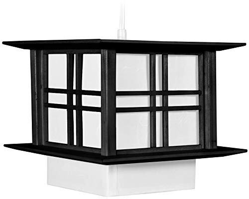Red Lantern 8 Akida Hanging Lamp, Black