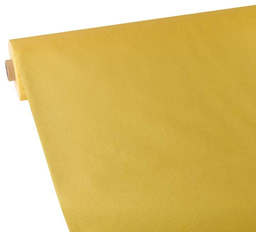 Papstar, Tischdecke, stoffähnlich, Vlies soft selection plus 25 m x 1,18 m gelb auf Rolle, #84937