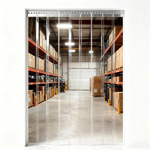 Panana PVC Strip Curtain Kit - Chiller/personnel Door Application - (w) X (h), 1m*2m (1m*2m)