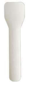 Papstar Eislöffel, Papier pure 9,5 cm weiss 88073 Papiereislöffel Einwegeislöffel, 2000 Stück