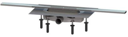 KESSEL Duschrinne Linearis Infinity 60 L: 800 mm, DN 40, Edst. pol., Megastop 45301.08