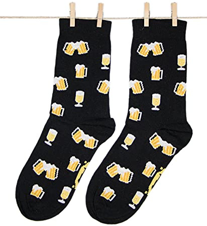 Roits Lustige Bier Schwarze Socken Herren Damen - Bunte Witzige Socken, Odd Fun Socks