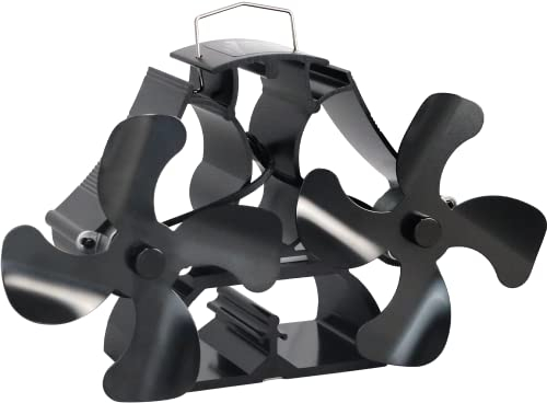 Tomersun Wood Stove Log Burner - 8 Blade Heat Powered Fireplace Fan, Thermal Stove Top Fan