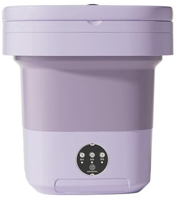 PEIXEN 6l/9l/11l Foldable Washing Machine, Portable Washing Machine, 36w Power Motor, 3-speed Mode, Mini Washing Machine, Suitable For Camping, Travelling 11L purple