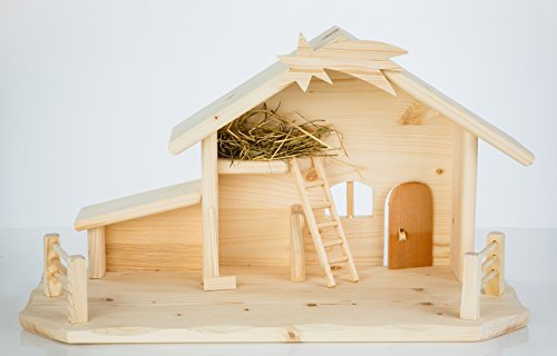 Woidwerk Manufaktur Weihnachtskrippe (W06) Krippe Krippenstall Weihnachten Weihnachtskrippen