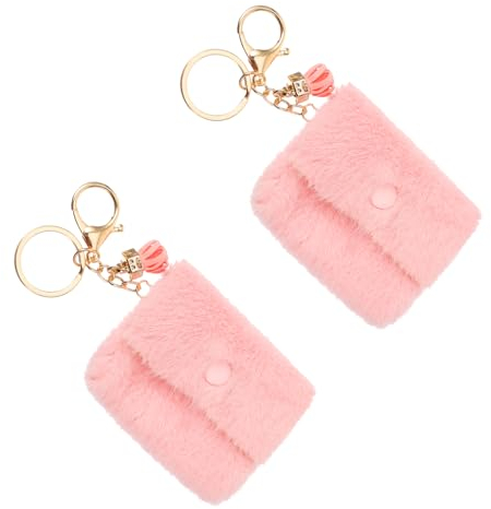 PACKOVE Kleiner Schlüsselanhänger Münzbörse Candy Color Aus Langlebigem Material Mit Schlüsselring Für Alltag Geschenk