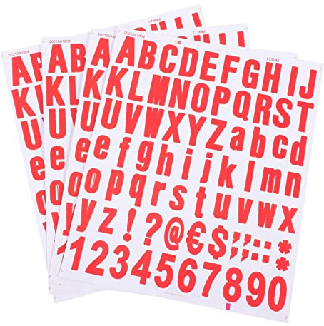 IWOWHERO 4stücke Kreative Aufkleber Zahlen Diy Scrapbooking Dekoration Alphanumerische Briefkastennummern Aufkleber Für Notizbücher Sammelalben Laptops