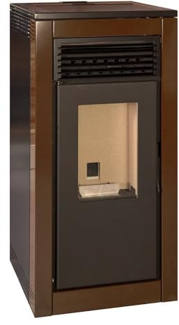 TJ - Estufa de Pellets Modelo Vera de 15 kW (MARRON)
